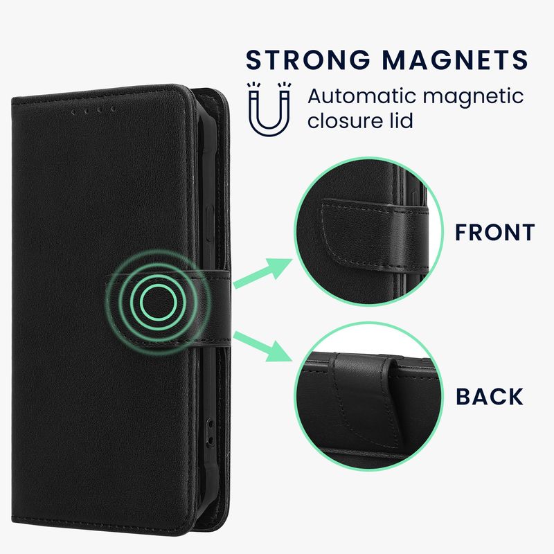 Laptop, Telefoane si Tablete - Telefoane mobile si accesorii - Accesorii Telefoane - Huse telefoane - Husa tip portofel Kwmobile pentru Samsung Galaxy Xcover 3, inchidere magnetica, buzunar card, piele ecologica, negru - Infinity.ro