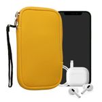 Laptop, Telefoane si Tablete - Telefoane mobile si accesorii - Accesorii Telefoane - Huse telefoane - Husa tip holster Kwmobile, protectie la zgarieturi, neopren, galben - Infinity.ro