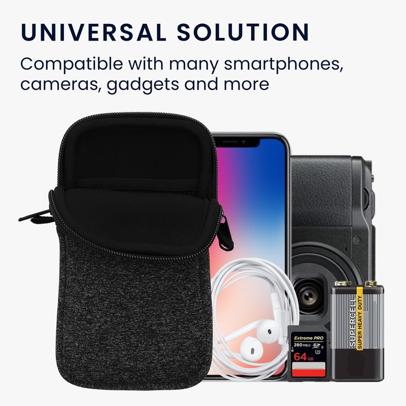 Laptop, Telefoane si Tablete - Telefoane mobile si accesorii - Accesorii Telefoane - Huse telefoane - Husa Kwmobile, protectie la zgarieturi, protectie la praf, neopren, gri, alb - Infinity.ro