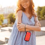 Laptop, Telefoane si Tablete - Telefoane mobile si accesorii - Accesorii Telefoane - Huse telefoane - Husa universala Kwmobile, protectie la socuri, protectie la zgarieturi, neopren, roz, portocaliu - Infinity.ro