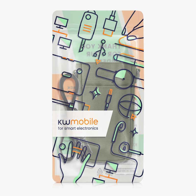 Laptop, Telefoane si Tablete - Telefoane mobile si accesorii - Accesorii Telefoane - Huse telefoane - Husa Kwmobile, inchidere magnetica, microfibra, protectie la zgarieturi, protectie la praf, verde - Infinity.ro