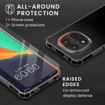 Laptop, Telefoane si Tablete - Telefoane mobile si accesorii - Accesorii Telefoane - Huse telefoane - Husa Kwmobile pentru Xiaomi Redmi Note 15 Pro 5G, protectie la socuri, TPU, sticla temperata, transparent - Infinity.ro