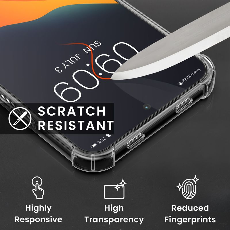 Laptop, Telefoane si Tablete - Telefoane mobile si accesorii - Accesorii Telefoane - Huse telefoane - Husa Kwmobile pentru Xiaomi Redmi Note 15 Pro 5G, protectie la socuri, TPU, sticla temperata, transparent - Infinity.ro