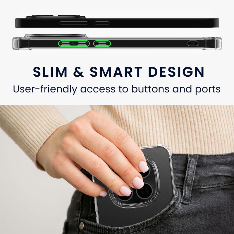 Laptop, Telefoane si Tablete - Telefoane mobile si accesorii - Accesorii Telefoane - Huse telefoane - Husa Kwmobile pentru Xiaomi Redmi Note 15 Pro 5G, protectie la socuri, TPU, sticla temperata, transparent - Infinity.ro