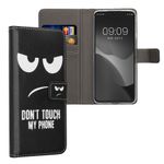 Laptop, Telefoane si Tablete - Telefoane mobile si accesorii - Accesorii Telefoane - Huse telefoane - Husa portofel Kwmobile pentru Xiaomi Redmi 14C/Poco C75, inchidere magnetica, buzunar card, piele ecologica, alb, negru - Infinity.ro