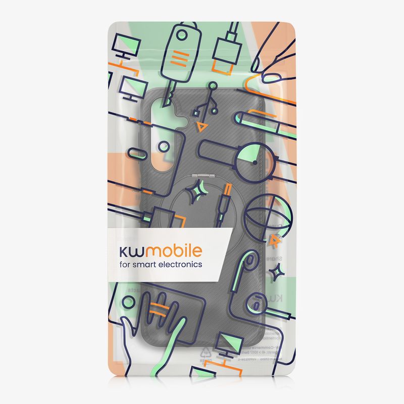 Laptop, Telefoane si Tablete - Telefoane mobile si accesorii - Accesorii Telefoane - Huse telefoane - Husa Kwmobile pentru Samsung Galaxy A16 5G, compatibilitate MagSafe, anti-alunecare, plastic, piele ecologica, negru - Infinity.ro