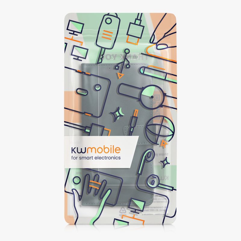 Laptop, Telefoane si Tablete - Telefoane mobile si accesorii - Accesorii Telefoane - Huse telefoane - Husa Kwmobile pentru Samsung Galaxy Xcover 4/4S, inchidere magnetica, buzunar card, piele ecologica, albastru - Infinity.ro