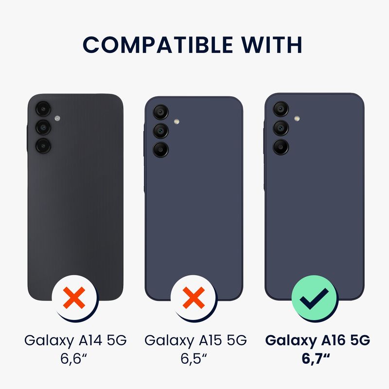Laptop, Telefoane si Tablete - Telefoane mobile si accesorii - Accesorii Telefoane - Huse telefoane - Husa Kwmobile pentru Samsung Galaxy A16 5G, compatibilitate MagSafe, anti-alunecare, plastic, piele ecologica, negru - Infinity.ro