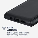 Laptop, Telefoane si Tablete - Telefoane mobile si accesorii - Accesorii Telefoane - Huse telefoane - Husa tip flip Kwmobile pentru Samsung Galaxy A14 5G, inchidere magnetica, piele ecologica, negru - Infinity.ro