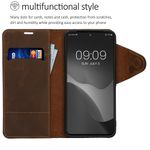 Laptop, Telefoane si Tablete - Telefoane mobile si accesorii - Accesorii Telefoane - Huse telefoane - Husa tip portofel Kalibri pentru Google Pixel 8, inchidere magnetica, piele naturala, maro - Infinity.ro