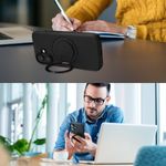 Laptop, Telefoane si Tablete - Telefoane mobile si accesorii - Accesorii Telefoane - Huse telefoane - Husa Kwmobile pentru Samsung Galaxy A54 5G, compatibilitate MagSafe, anti-alunecare, plastic, piele ecologica, negru - Infinity.ro