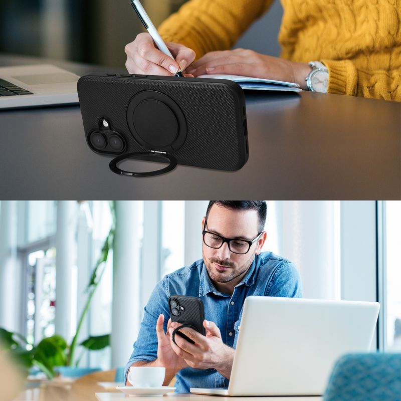 Laptop, Telefoane si Tablete - Telefoane mobile si accesorii - Accesorii Telefoane - Huse telefoane - Husa Kwmobile pentru Samsung Galaxy A54 5G, compatibilitate MagSafe, anti-alunecare, plastic, piele ecologica, negru - Infinity.ro