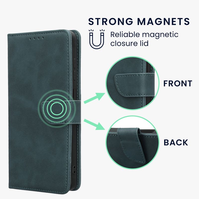 Laptop, Telefoane si Tablete - Telefoane mobile si accesorii - Accesorii Telefoane - Huse telefoane - Husa portofel Kwmobile pentru Samsung Galaxy Xcover Pro, inchidere magnetica, buzunar card, piele ecologica, albastru - Infinity.ro