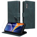 Laptop, Telefoane si Tablete - Telefoane mobile si accesorii - Accesorii Telefoane - Huse telefoane - Husa portofel Kwmobile pentru Samsung Galaxy Xcover Pro, inchidere magnetica, buzunar card, piele ecologica, albastru - Infinity.ro