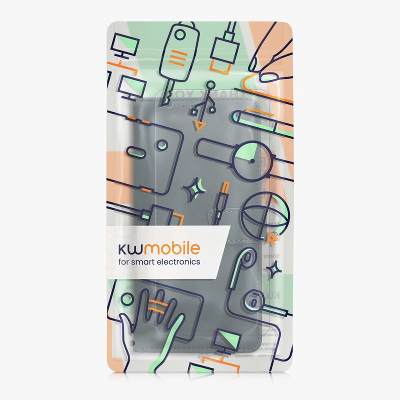 Laptop, Telefoane si Tablete - Telefoane mobile si accesorii - Accesorii Telefoane - Huse telefoane - Husa portofel Kwmobile pentru Samsung Galaxy Xcover Pro, inchidere magnetica, buzunar card, piele ecologica, albastru - Infinity.ro