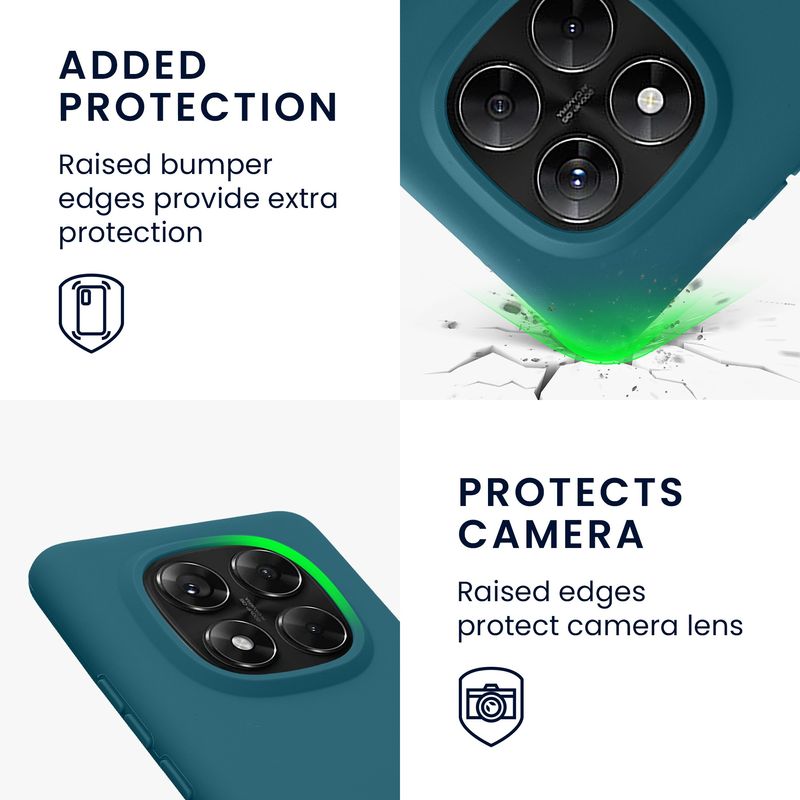 Laptop, Telefoane si Tablete - Telefoane mobile si accesorii - Accesorii Telefoane - Huse telefoane - Husa Kwmobile pentru Xiaomi Redmi Note 14 Pro 5G/Redmi Note 14 Pro Plus 5G/Poco X7, silicon, albastru - Infinity.ro