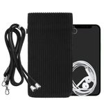 Laptop, Telefoane si Tablete - Telefoane mobile si accesorii - Accesorii Telefoane - Huse telefoane - Husa Kwmobile, inchidere magnetica, protectie la praf, textil, nailon, negru - Infinity.ro