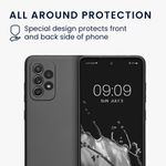 Laptop, Telefoane si Tablete - Telefoane mobile si accesorii - Accesorii Telefoane - Huse telefoane - Husa Kwmobile pentru Samsung Galaxy A52/Galaxy A52 5G/Galaxy A52s 5G, protectie la zgarieturi, silicon, gri - Infinity.ro