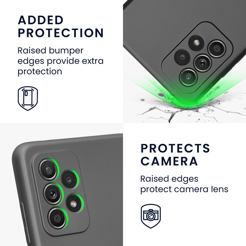 Laptop, Telefoane si Tablete - Telefoane mobile si accesorii - Accesorii Telefoane - Huse telefoane - Husa Kwmobile pentru Samsung Galaxy A52/Galaxy A52 5G/Galaxy A52s 5G, protectie la zgarieturi, silicon, gri - Infinity.ro