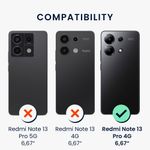 Laptop, Telefoane si Tablete - Telefoane mobile si accesorii - Accesorii Telefoane - Huse telefoane - Husa tip bumper Kwmobile pentru Xiaomi Redmi Note 13 Pro 4G, protectie la socuri, lemn, TPU, maro, negru - Infinity.ro