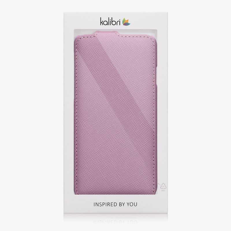 Laptop, Telefoane si Tablete - Telefoane mobile si accesorii - Accesorii Telefoane - Huse telefoane - Husa tip flip Kalibri pentru iPhone SE (2022)/SE (2020)/8/7, protectie la zgarieturi, piele naturala, mov - Infinity.ro