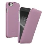 Laptop, Telefoane si Tablete - Telefoane mobile si accesorii - Accesorii Telefoane - Huse telefoane - Husa tip flip Kalibri pentru iPhone SE (2022)/SE (2020)/8/7, protectie la zgarieturi, piele naturala, mov - Infinity.ro