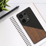 Laptop, Telefoane si Tablete - Telefoane mobile si accesorii - Accesorii Telefoane - Huse telefoane - Husa tip bumper Kwmobile pentru Xiaomi Redmi Note 13 Pro 4G, protectie la socuri, lemn, TPU, maro, negru - Infinity.ro