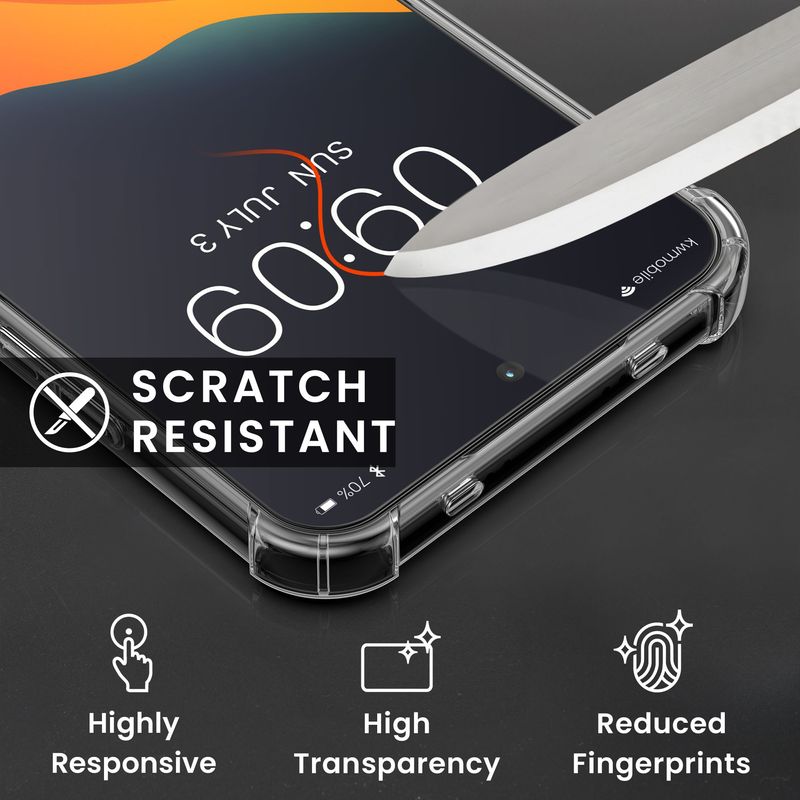 Laptop, Telefoane si Tablete - Telefoane mobile si accesorii - Accesorii Telefoane - Huse telefoane - Husa Kwmobile pentru Xiaomi Redmi Note 15 Pro 4G, protectie la socuri, TPU, sticla temperata, transparent - Infinity.ro