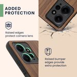 Laptop, Telefoane si Tablete - Telefoane mobile si accesorii - Accesorii Telefoane - Huse telefoane - Husa tip bumper Kwmobile pentru Xiaomi Redmi Note 12 (4G), anti-alunecare, lemn, TPU, maro - Infinity.ro