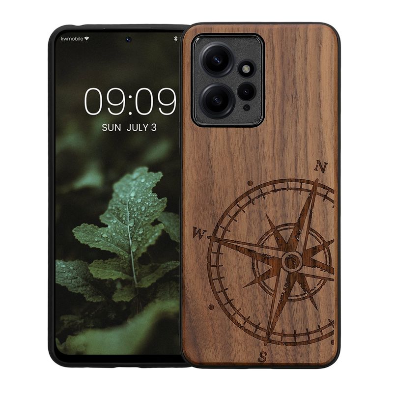 Laptop, Telefoane si Tablete - Telefoane mobile si accesorii - Accesorii Telefoane - Huse telefoane - Husa tip bumper Kwmobile pentru Xiaomi Redmi Note 12 (4G), anti-alunecare, lemn, TPU, maro - Infinity.ro