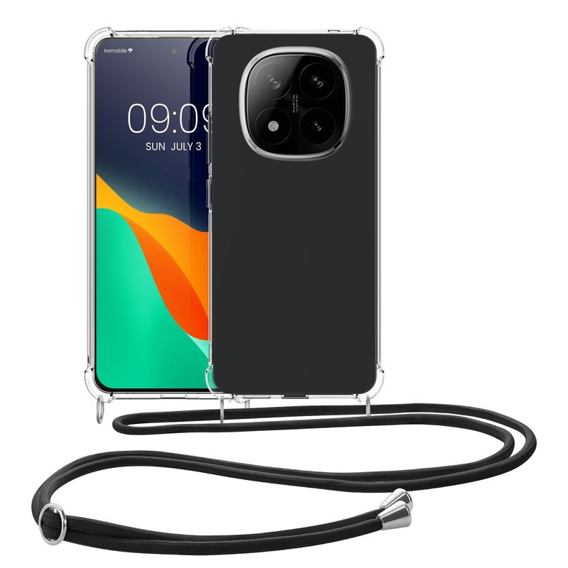 Laptop, Telefoane si Tablete - Telefoane mobile si accesorii - Accesorii Telefoane - Huse telefoane - Husa Kwmobile pentru Xiaomi Redmi Note 14 Pro+ 5G/Redmi Note 14 Pro Plus 5G, antisoc, TPU, transparent, negru - Infinity.ro