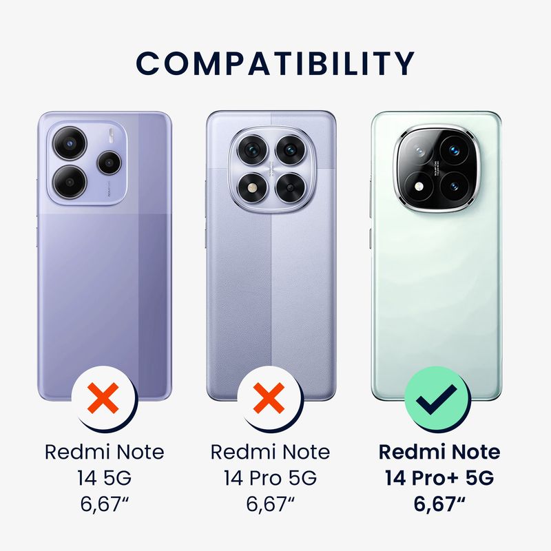 Laptop, Telefoane si Tablete - Telefoane mobile si accesorii - Accesorii Telefoane - Huse telefoane - Husa Kwmobile pentru Xiaomi Redmi Note 14 Pro Plus 5G, protectie la socuri, protectie la zgarieturi, silicon - Infinity.ro