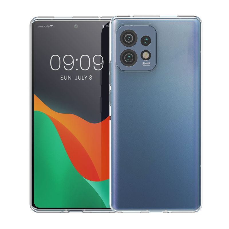 Laptop, Telefoane si Tablete - Telefoane mobile si accesorii - Accesorii Telefoane - Huse telefoane - Husa Kwmobile pentru Motorola Edge 40 Pro/Edge+ (2023), protectie la socuri, silicon, transparent - Infinity.ro