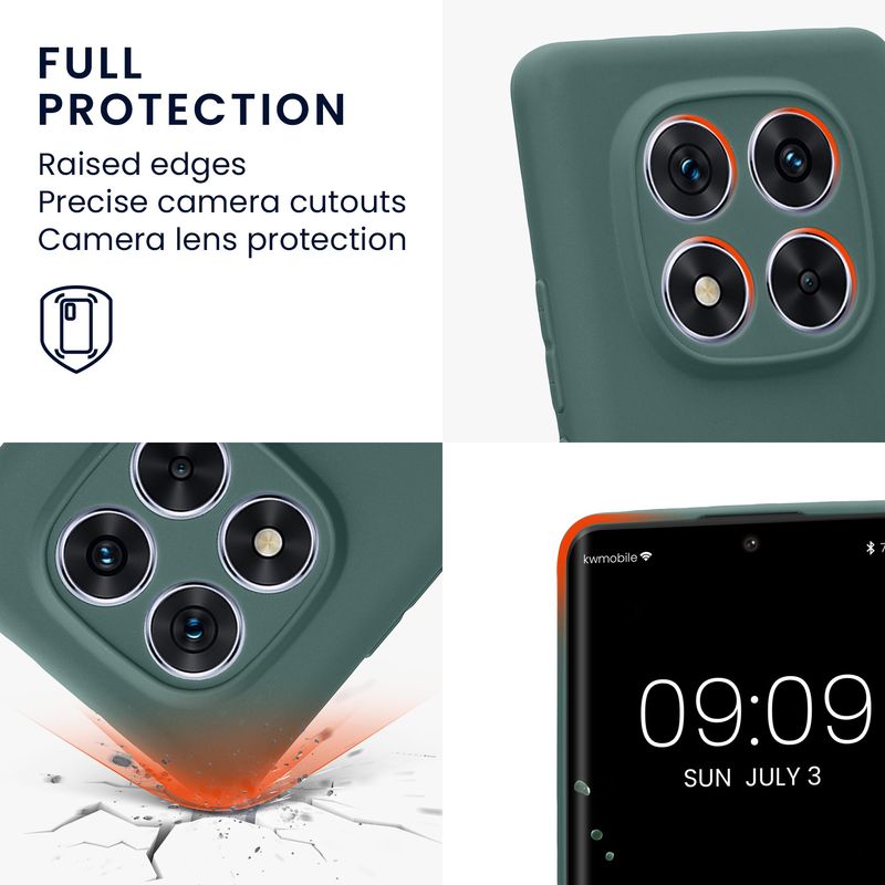 Laptop, Telefoane si Tablete - Telefoane mobile si accesorii - Accesorii Telefoane - Huse telefoane - Husa Kwmobile pentru Xiaomi Redmi Note 14 Pro 5G/Poco X7, anti-alunecare, protectie la zgarieturi, silicon, albastru - Infinity.ro