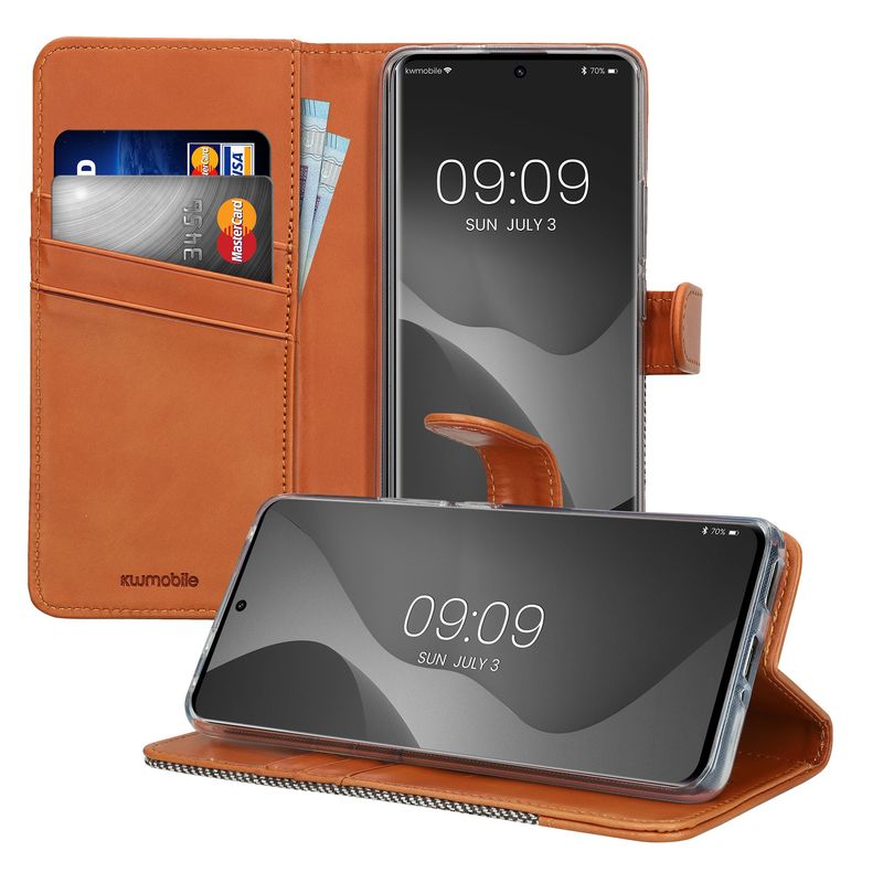 Laptop, Telefoane si Tablete - Telefoane mobile si accesorii - Accesorii Telefoane - Huse telefoane - Husa tip portofel Kwmobile pentru Xiaomi Redmi Note 14 Pro+ 5G/Redmi Note 14 Pro Plus 5G, piele ecologica, textil - Infinity.ro