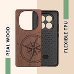 Laptop, Telefoane si Tablete - Telefoane mobile si accesorii - Accesorii Telefoane - Huse telefoane - Husa tip bumper Kwmobile pentru Xiaomi Redmi Note 14 Pro 4G, anti-alunecare, lemn, TPU, maro - Infinity.ro