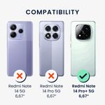 Laptop, Telefoane si Tablete - Telefoane mobile si accesorii - Accesorii Telefoane - Huse telefoane - Husa tip portofel Kwmobile pentru Xiaomi Redmi Note 14 Pro+ 5G/Redmi Note 14 Pro Plus 5G, piele ecologica, textil - Infinity.ro