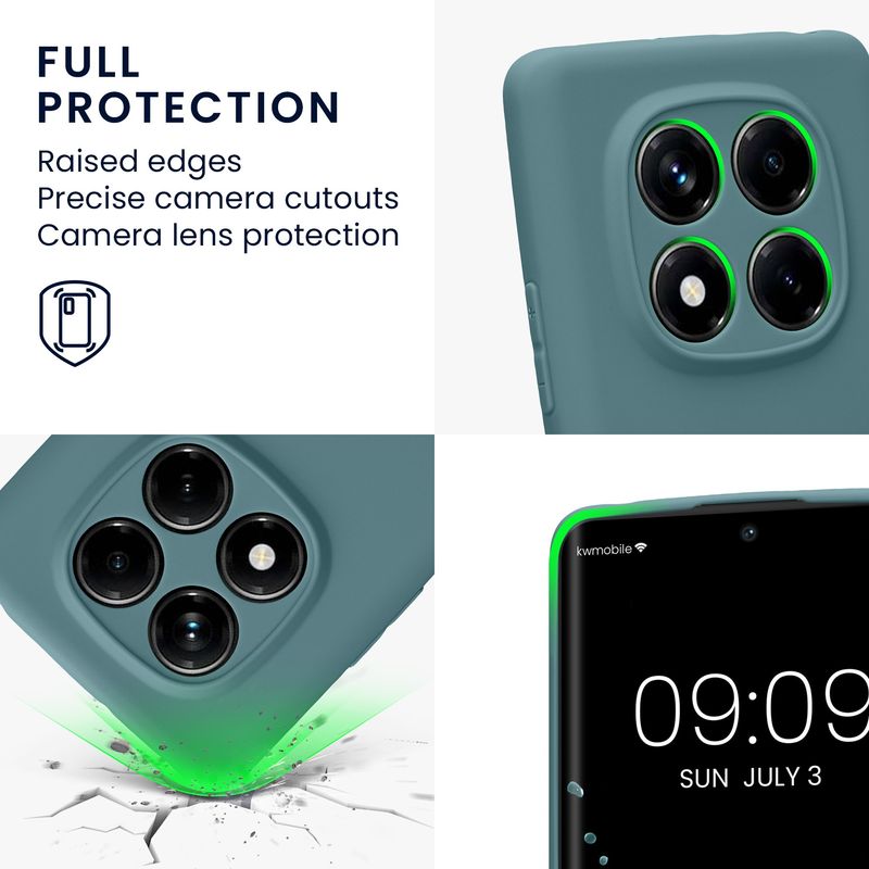 Laptop, Telefoane si Tablete - Telefoane mobile si accesorii - Accesorii Telefoane - Huse telefoane - Husa Kwmobile pentru Xiaomi Redmi Note 14 Pro 4G, anti-alunecare, silicon, noapte - Infinity.ro