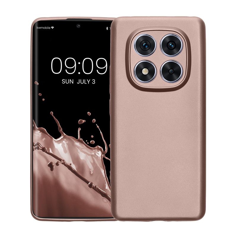 Laptop, Telefoane si Tablete - Telefoane mobile si accesorii - Accesorii Telefoane - Huse telefoane - Husa Kwmobile pentru Xiaomi Redmi Note 14 Pro 5G/Poco X7, anti-alunecare, silicon, visiniu arctic - Infinity.ro