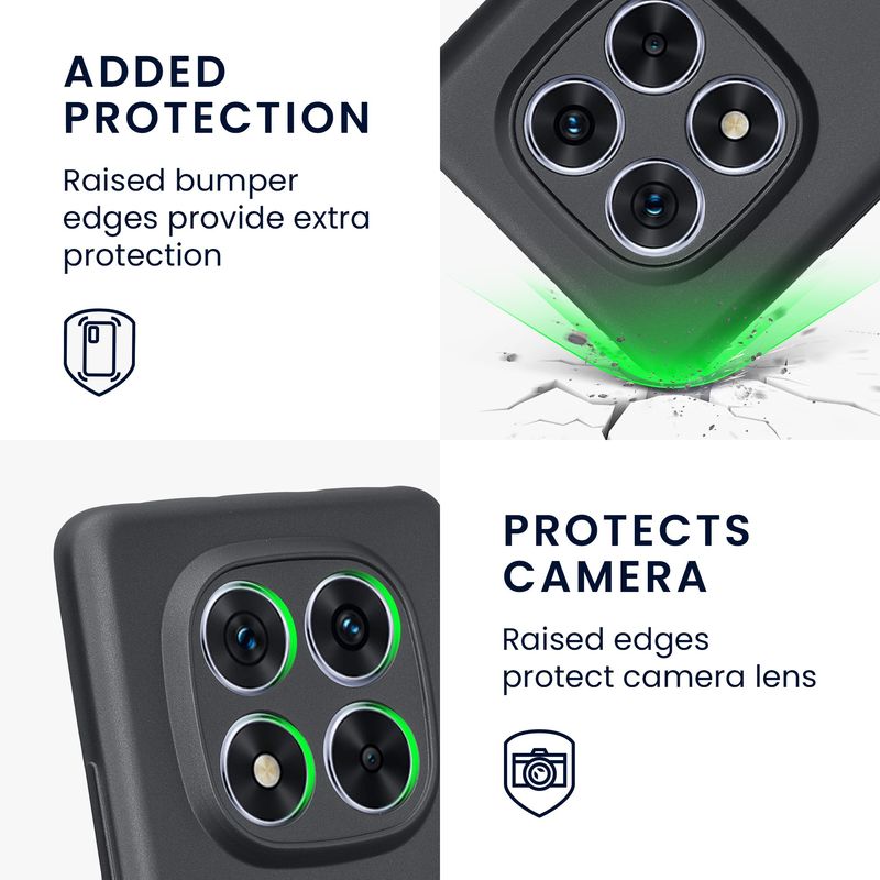 Laptop, Telefoane si Tablete - Telefoane mobile si accesorii - Accesorii Telefoane - Huse telefoane - Husa Kwmobile pentru Xiaomi Redmi Note 14 Pro 5G/Poco X7, protectie la zgarieturi, silicon, gri - Infinity.ro