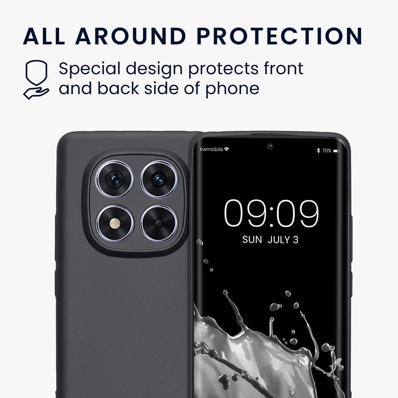 Laptop, Telefoane si Tablete - Telefoane mobile si accesorii - Accesorii Telefoane - Huse telefoane - Husa Kwmobile pentru Xiaomi Redmi Note 14 Pro 5G/Poco X7, protectie la zgarieturi, silicon, gri - Infinity.ro
