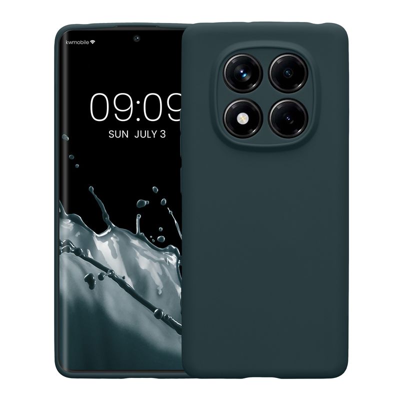 Laptop, Telefoane si Tablete - Telefoane mobile si accesorii - Accesorii Telefoane - Huse telefoane - Husa Kwmobile pentru Xiaomi Redmi Note 14 Pro 4G, anti-alunecare, silicon, ardezie - Infinity.ro