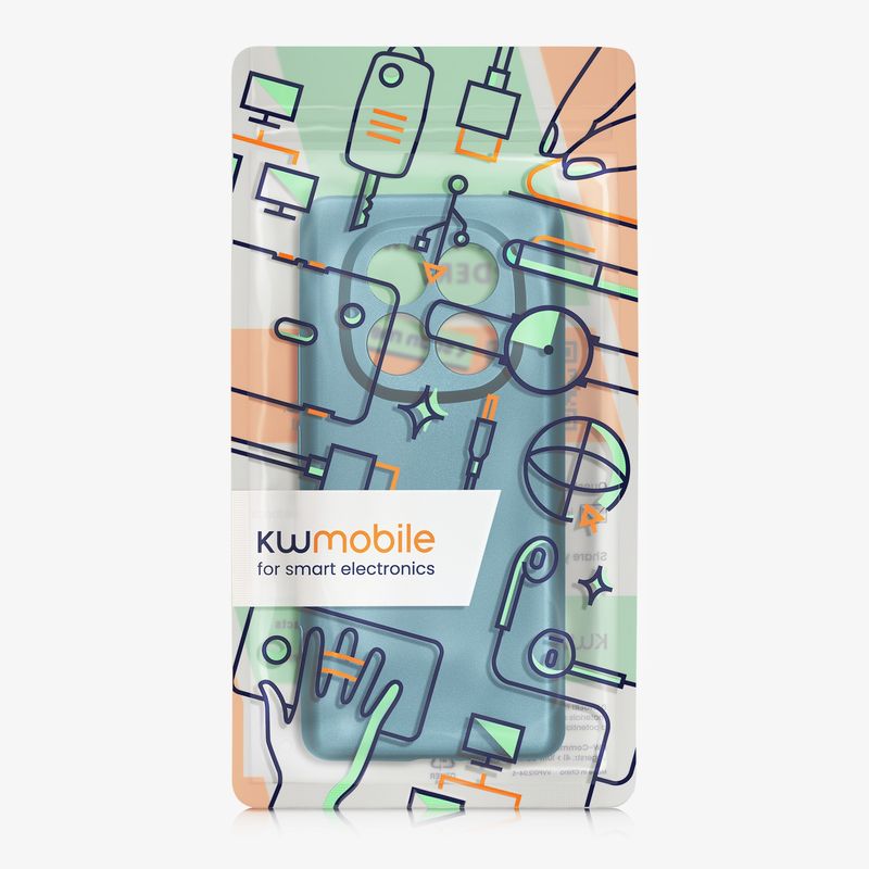 Laptop, Telefoane si Tablete - Telefoane mobile si accesorii - Accesorii Telefoane - Huse telefoane - Husa Kwmobile pentru Xiaomi Redmi Note 14 Pro+ 5G/Redmi Note 14 Pro Plus 5G, anti-alunecare, TPU, albastru caraibian - Infinity.ro