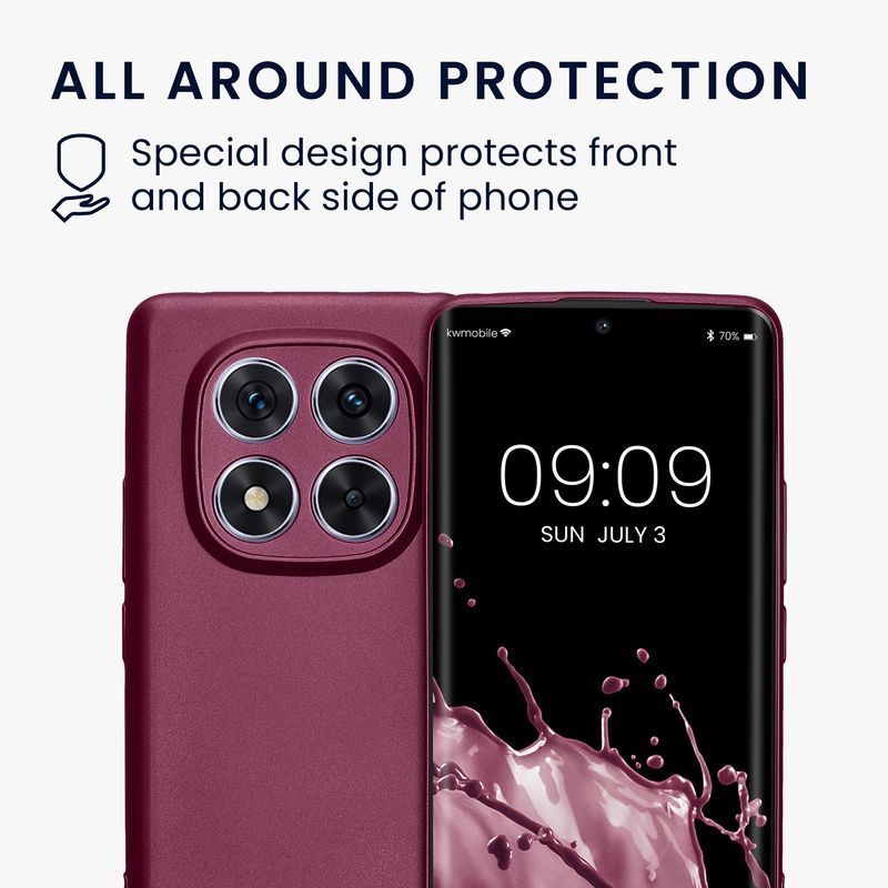 Laptop, Telefoane si Tablete - Telefoane mobile si accesorii - Accesorii Telefoane - Huse telefoane - Husa Kwmobile pentru Xiaomi Redmi Note 14 Pro 5G/Poco X7, anti-alunecare, silicon, lavanda - Infinity.ro