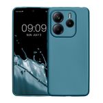 Laptop, Telefoane si Tablete - Telefoane mobile si accesorii - Accesorii Telefoane - Huse telefoane - Husa Kwmobile pentru Xiaomi Redmi Note 14 5G, anti-alunecare, silicon, albastru caraibian - Infinity.ro