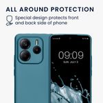 Laptop, Telefoane si Tablete - Telefoane mobile si accesorii - Accesorii Telefoane - Huse telefoane - Husa Kwmobile pentru Xiaomi Redmi Note 14 5G, anti-alunecare, silicon, albastru caraibian - Infinity.ro