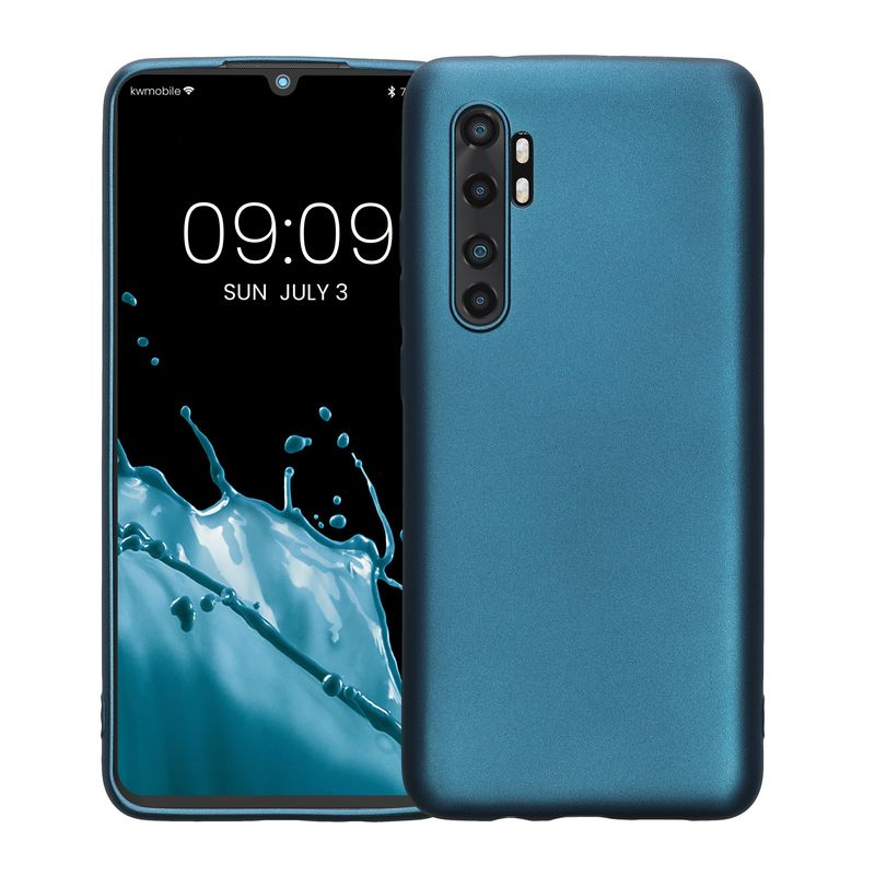Laptop, Telefoane si Tablete - Telefoane mobile si accesorii - Accesorii Telefoane - Huse telefoane - Husa Kwmobile pentru Xiaomi Mi Note 10 Lite, anti-alunecare, silicon, albastru - Infinity.ro
