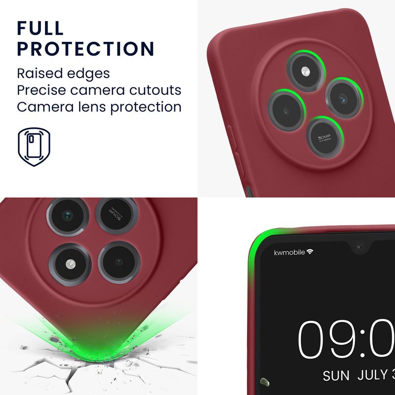 Laptop, Telefoane si Tablete - Telefoane mobile si accesorii - Accesorii Telefoane - Huse telefoane - Husa Kwmobile pentru Xiaomi Redmi 14C/Poco C75, anti-alunecare, protectie la zgarieturi, silicon, mov - Infinity.ro