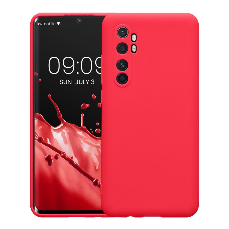 Laptop, Telefoane si Tablete - Telefoane mobile si accesorii - Accesorii Telefoane - Huse telefoane - Husa Kwmobile pentru Xiaomi Mi Note 10 Lite, anti-alunecare, silicon, roz - Infinity.ro