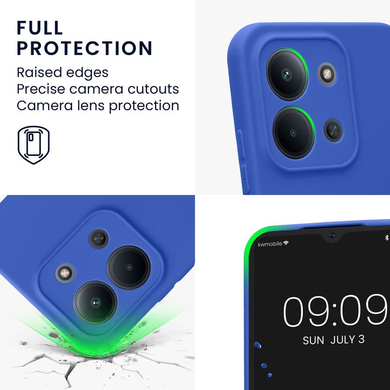 Laptop, Telefoane si Tablete - Telefoane mobile si accesorii - Accesorii Telefoane - Huse telefoane - Husa Kwmobile pentru Xiaomi Redmi 15C 5G, anti-alunecare, silicon, albastru - Infinity.ro